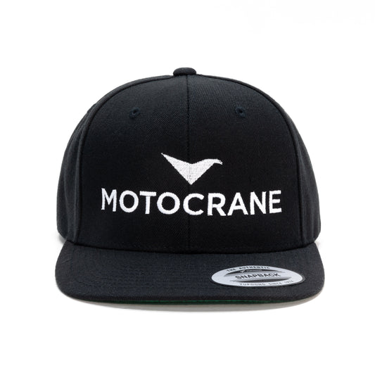 MotoCrane Flat Bill Snapback [Black]