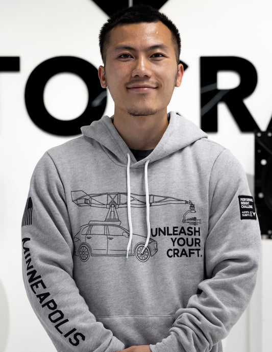 UNLEASH YOUR CRAFT Hoodie [Grey Pullover]